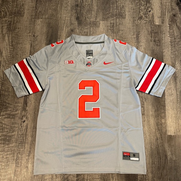Caleb Downs Ohio State Buckeyes Gray Jersey Men’s Size XL-XXL - Picture 1 of 8